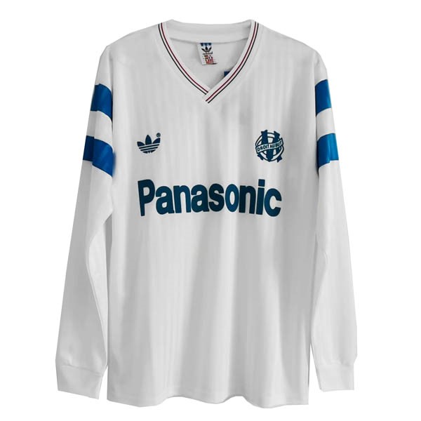 Camiseta Marsella 1ª ML Retro 1990 Blanco